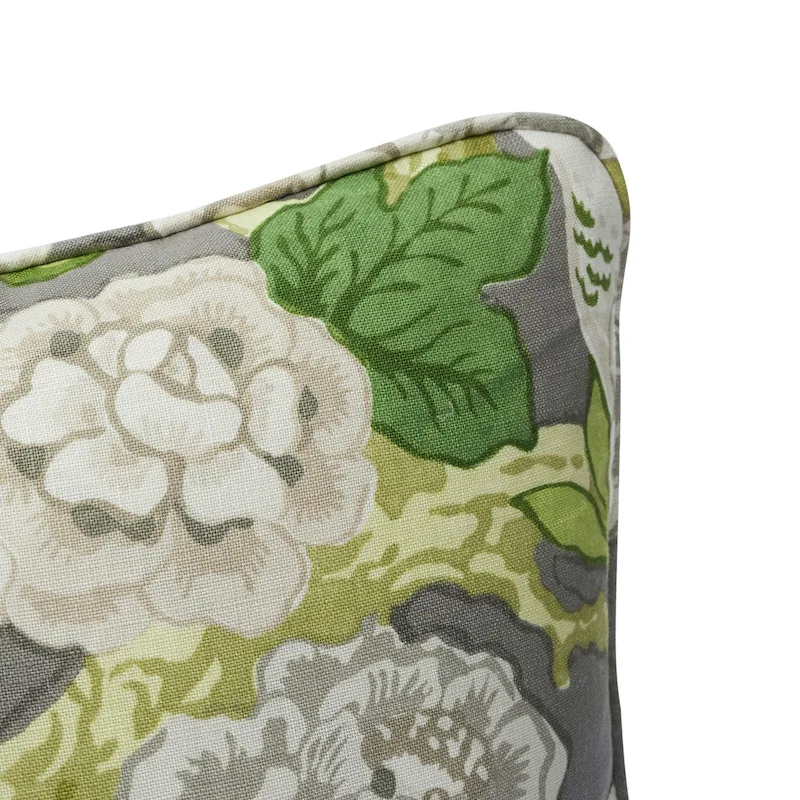 SO17587204 | Bermuda Blossoms Pillow - Slate Schumacher Bermuda Blossoms Pillow in Slate (SO17587204)