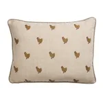 SO8595012 | Betsy's Chicken Embroidery Pillow - Natural Schumacher Betsy's Chicken Embroidery Pillow in Natural (SO8595012)
