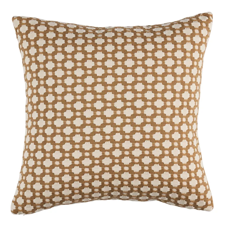 Schumacher Betwixt Pillow in Biscuit/Ivory