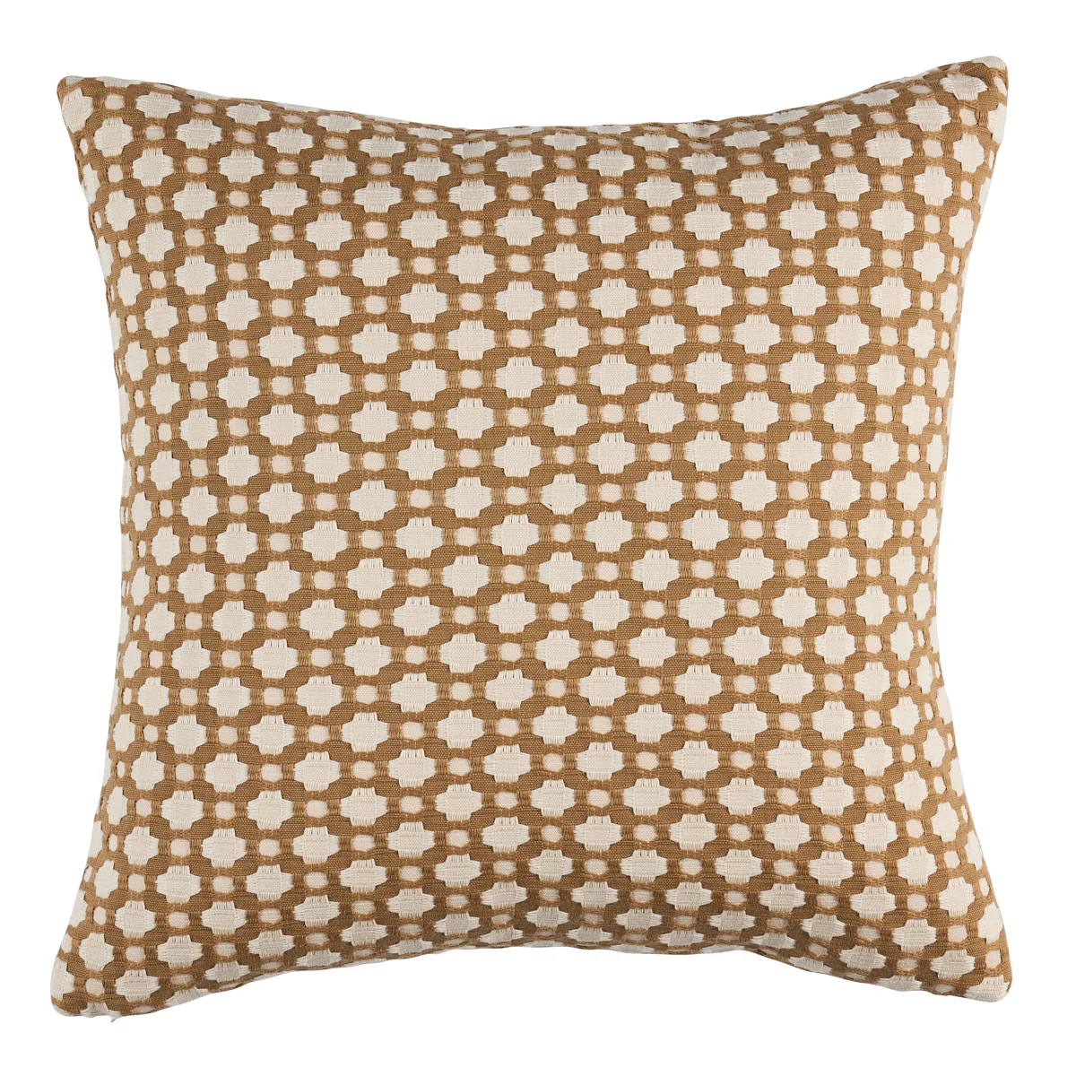 Schumacher Betwixt Pillow in Biscuit/Ivory