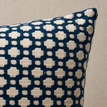 Betwixt Pillow - Indigo/Ivory Schumacher Betwixt Pillow in Indigo/Ivory