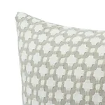 Betwixt Pillow - Stone/White Schumacher Betwixt Pillow in Stone/White