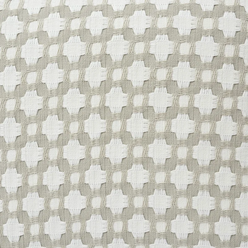 Betwixt Pillow - Stone/White Schumacher Betwixt Pillow in Stone/White