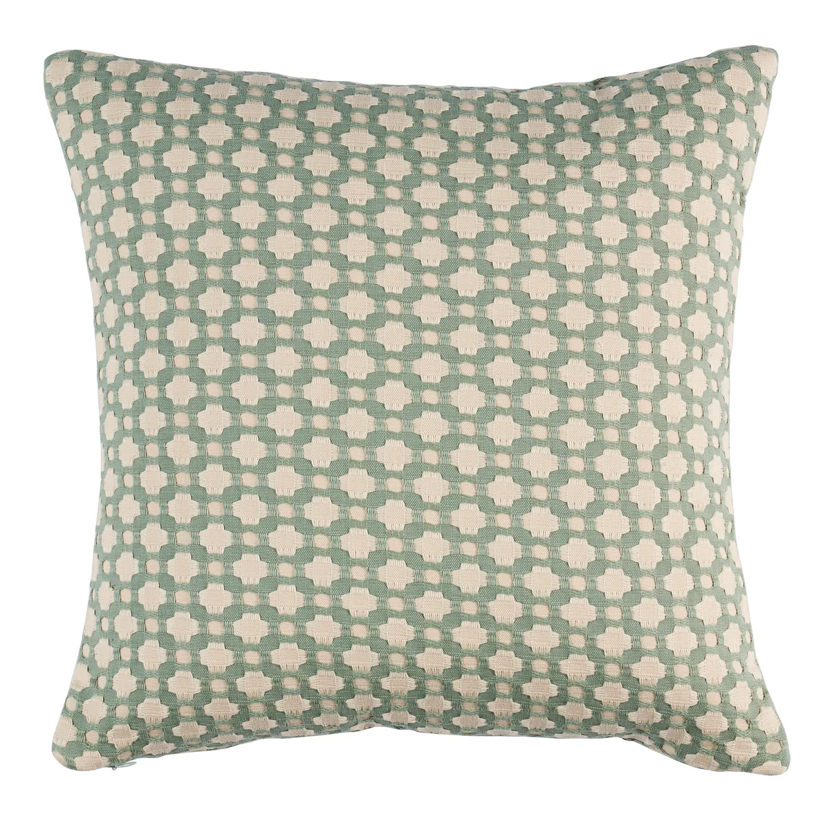 Schumacher Betwixt Pillow in Water/Ivory