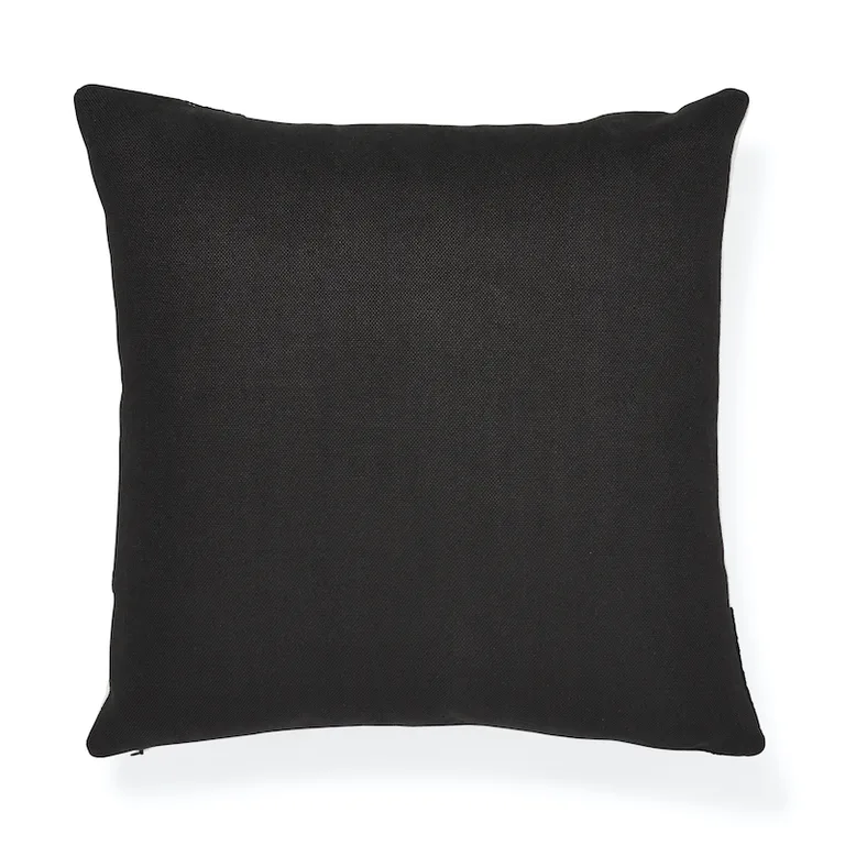 Schumacher Binary Embroidery Pillow in Black (SO7569005)