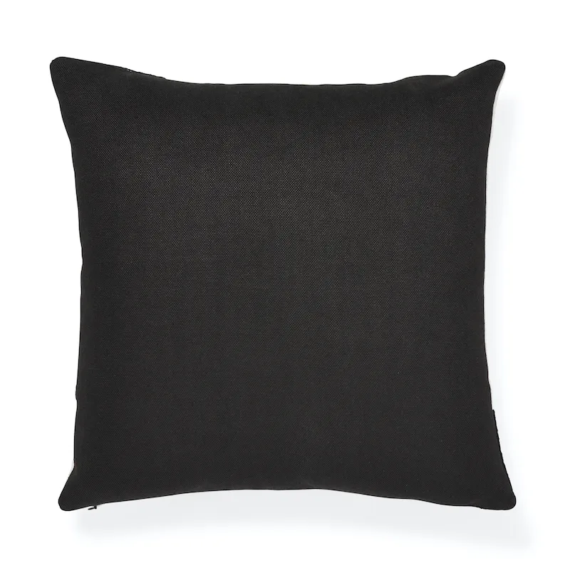 Schumacher Binary Embroidery Pillow in Black (SO7569005)