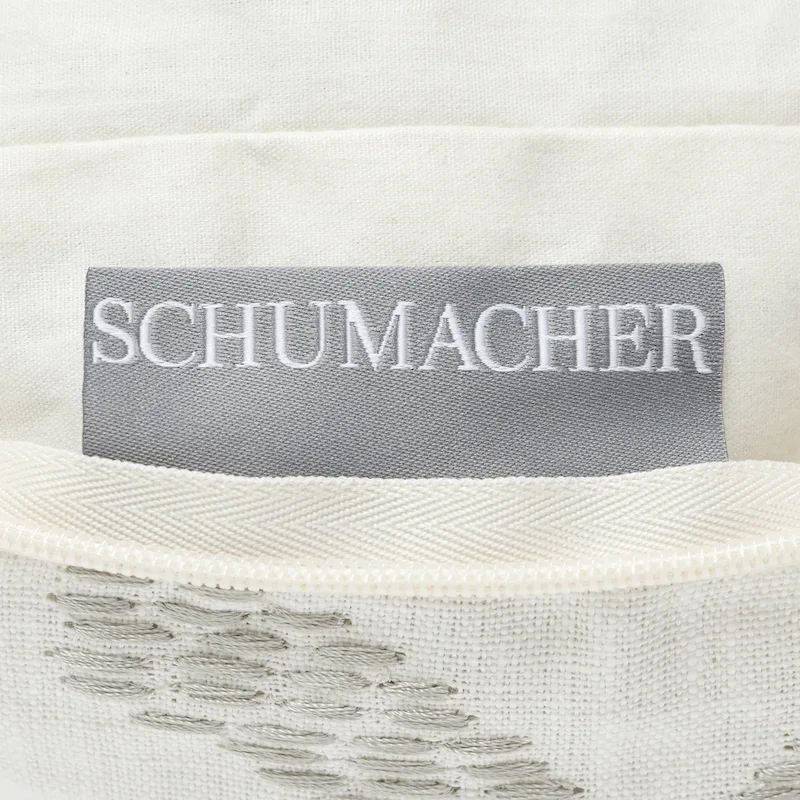 SO7569005 | Binary Embroidery Pillow - Black Schumacher Binary Embroidery Pillow in Black (SO7569005)