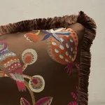 SO8511118 | Birds of Paradise Pillow - Chestnut Schumacher Birds of Paradise Pillow in Chestnut (SO8511118)