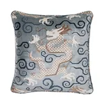 Schumacher Bixi Velvet Pillow in Celestine