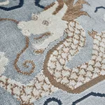 Schumacher Bixi Velvet Pillow in Celestine