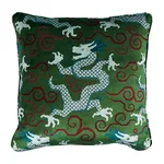 SO7397106 | Bixi Velvet Pillow - Emerald Schumacher Bixi Velvet Pillow in Emerald (SO7397106)