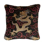 Bixi Velvet Pillow - Onyx Schumacher Bixi Velvet Pillow in Onyx