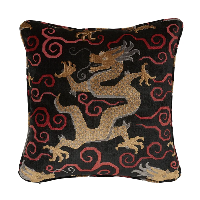 Bixi Velvet Pillow – Onyx