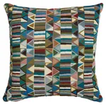 Bizantino Quilted Weave Pillow - Peacock Schumacher Bizantino Quilted Weave Pillow in Peacock