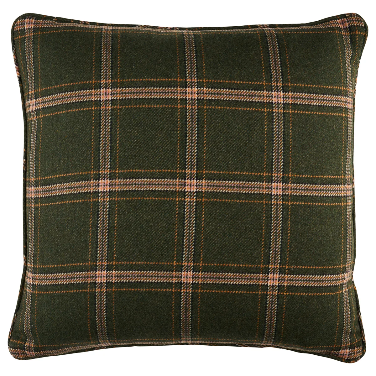 Schumacher Blackburn Merino Plaid Pillow in Green (SO8234305)