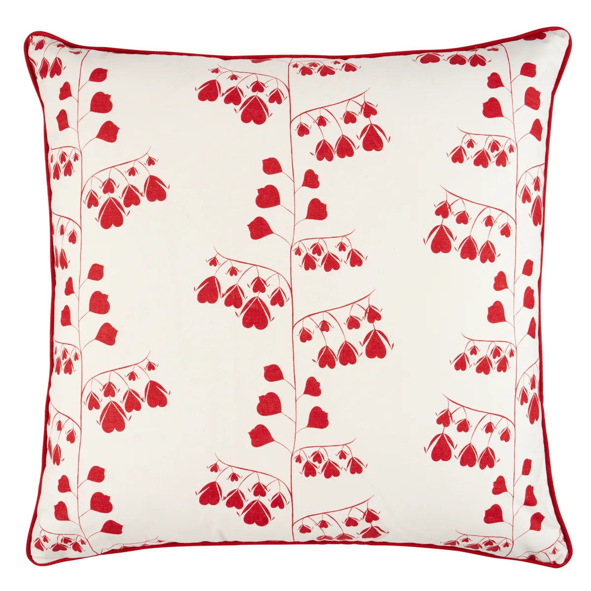 Schumacher Bleeding Hearts Pillow in Red (SO18196007)