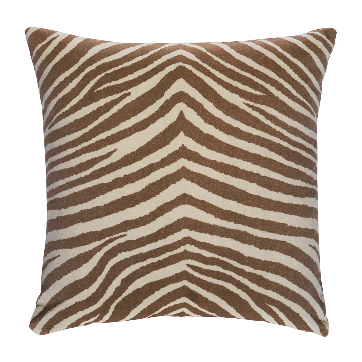 Schumacher Blixen Velvet Pillow in Safari