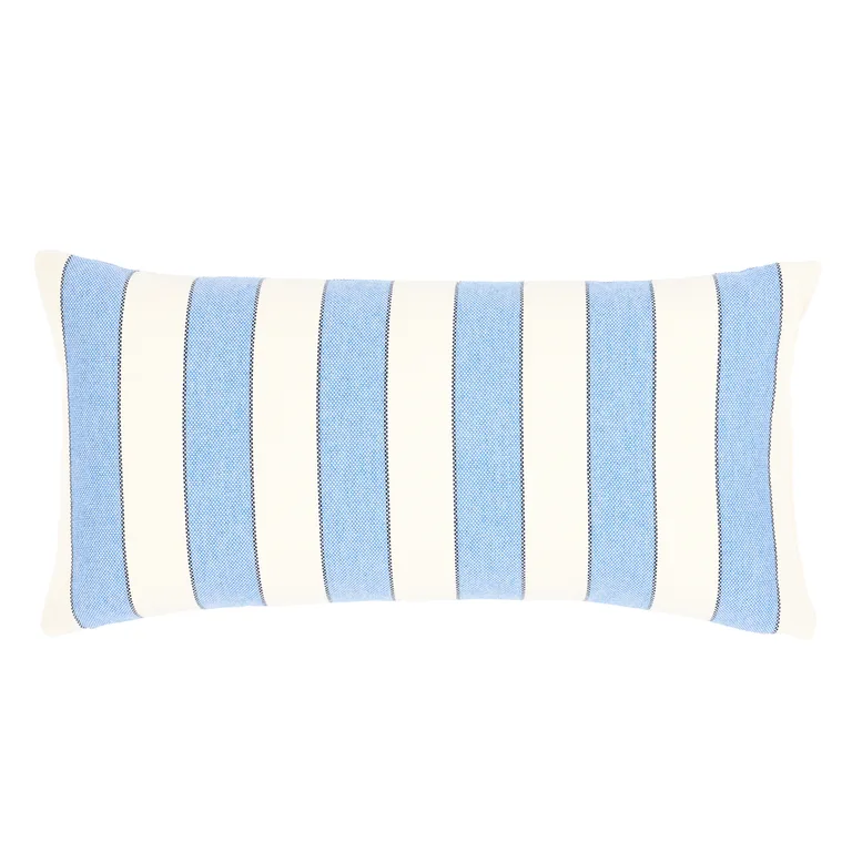 Schumacher Blumont Indoor/Outdoor Pillow in Blue (SO7905018)