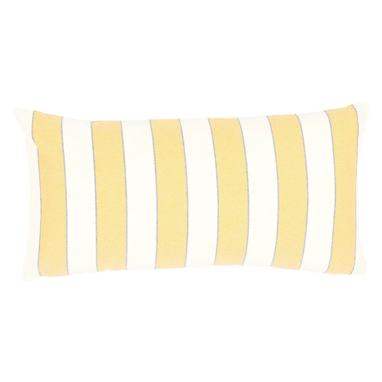 Schumacher Blumont Indoor/Outdoor Pillow in Yellow (SO7905218)