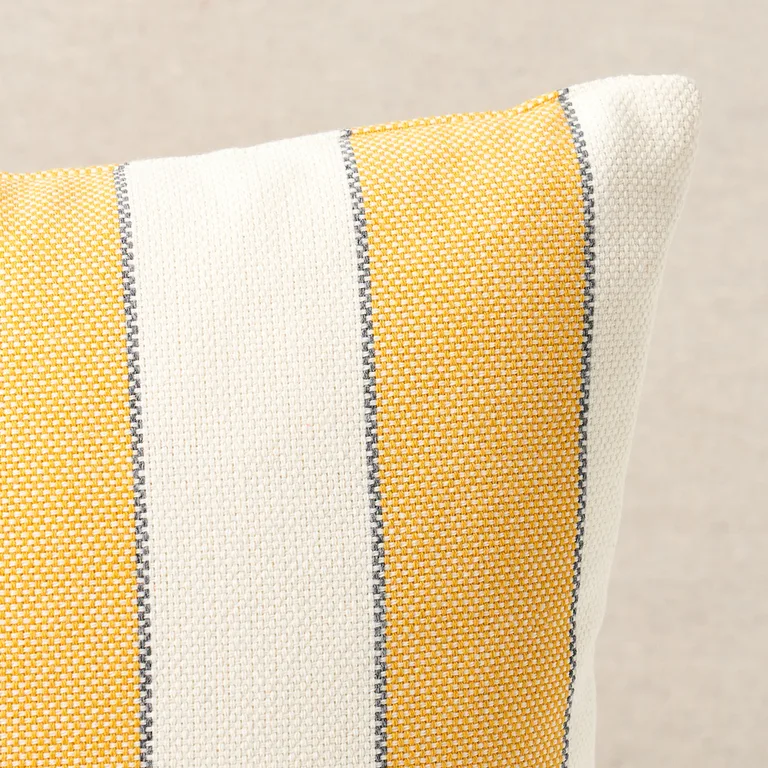 Schumacher Blumont Indoor/Outdoor Pillow in Yellow (SO7905218)