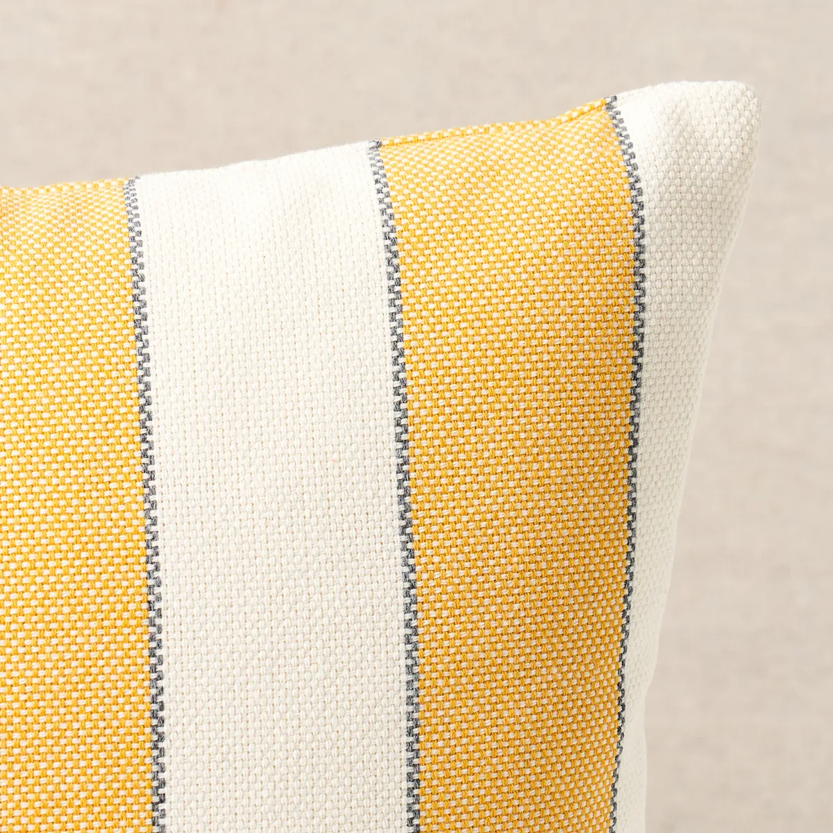 Schumacher Blumont Indoor/Outdoor Pillow in Yellow (SO7905218)