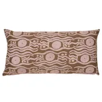 Schumacher Bosphorous Hand Block Pillow in Brown & Pink (SO18274218)