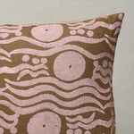 Schumacher Bosphorous Hand Block Pillow in Brown & Pink (SO18274218)