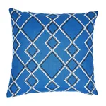SO7589105 | Branson Embroidery Pillow - Blue Schumacher Branson Embroidery Pillow in Blue (SO7589105)