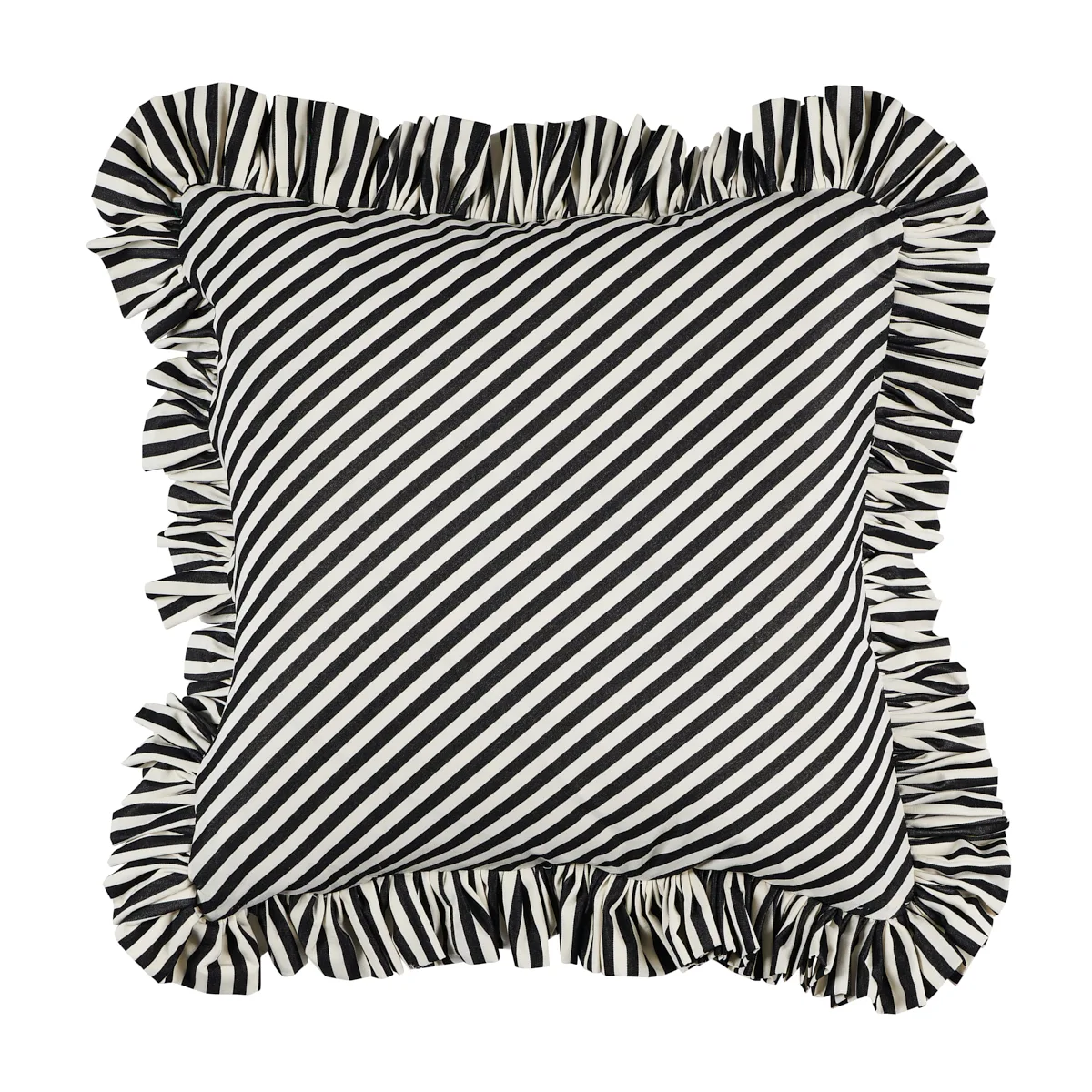 Schumacher Brigitte Stripe Pillow in Black