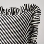 Brigitte Stripe Pillow - Black Schumacher Brigitte Stripe Pillow in Black