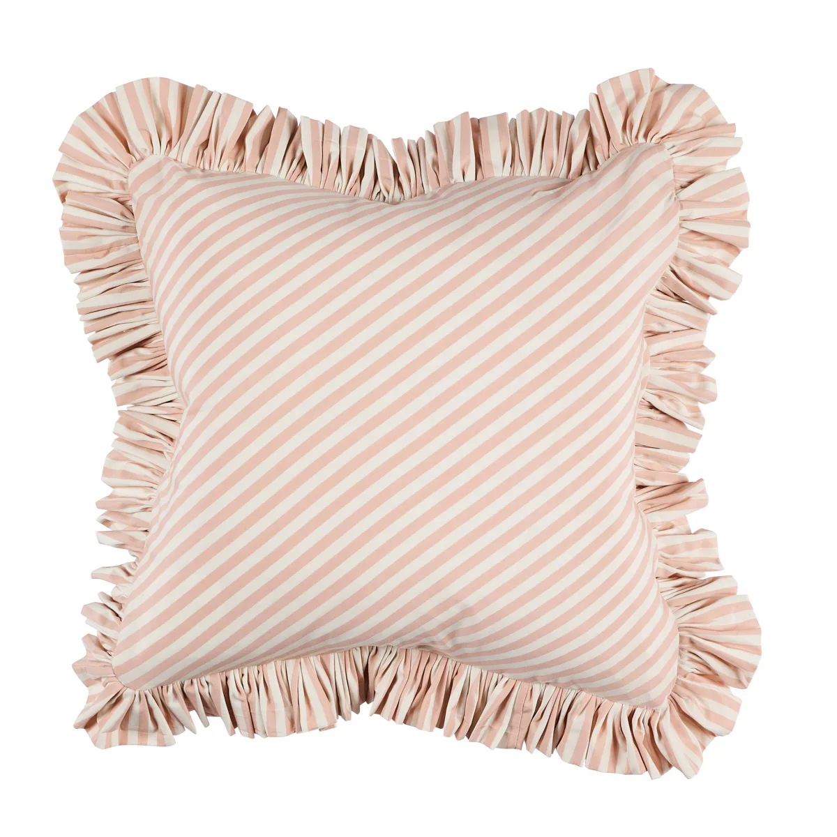 Schumacher Brigitte Stripe Pillow in Blush