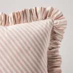 Brigitte Stripe Pillow - Blush Schumacher Brigitte Stripe Pillow in Blush