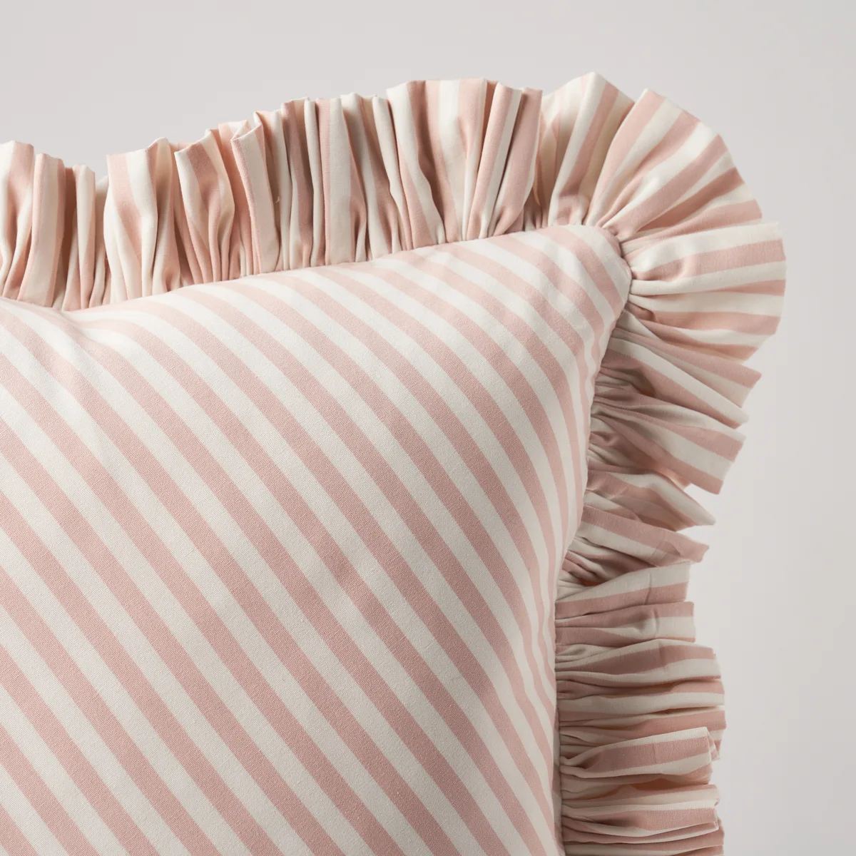 Schumacher Brigitte Stripe Pillow in Blush