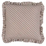 Brigitte Stripe Pillow - Brown Schumacher Brigitte Stripe Pillow in Brown