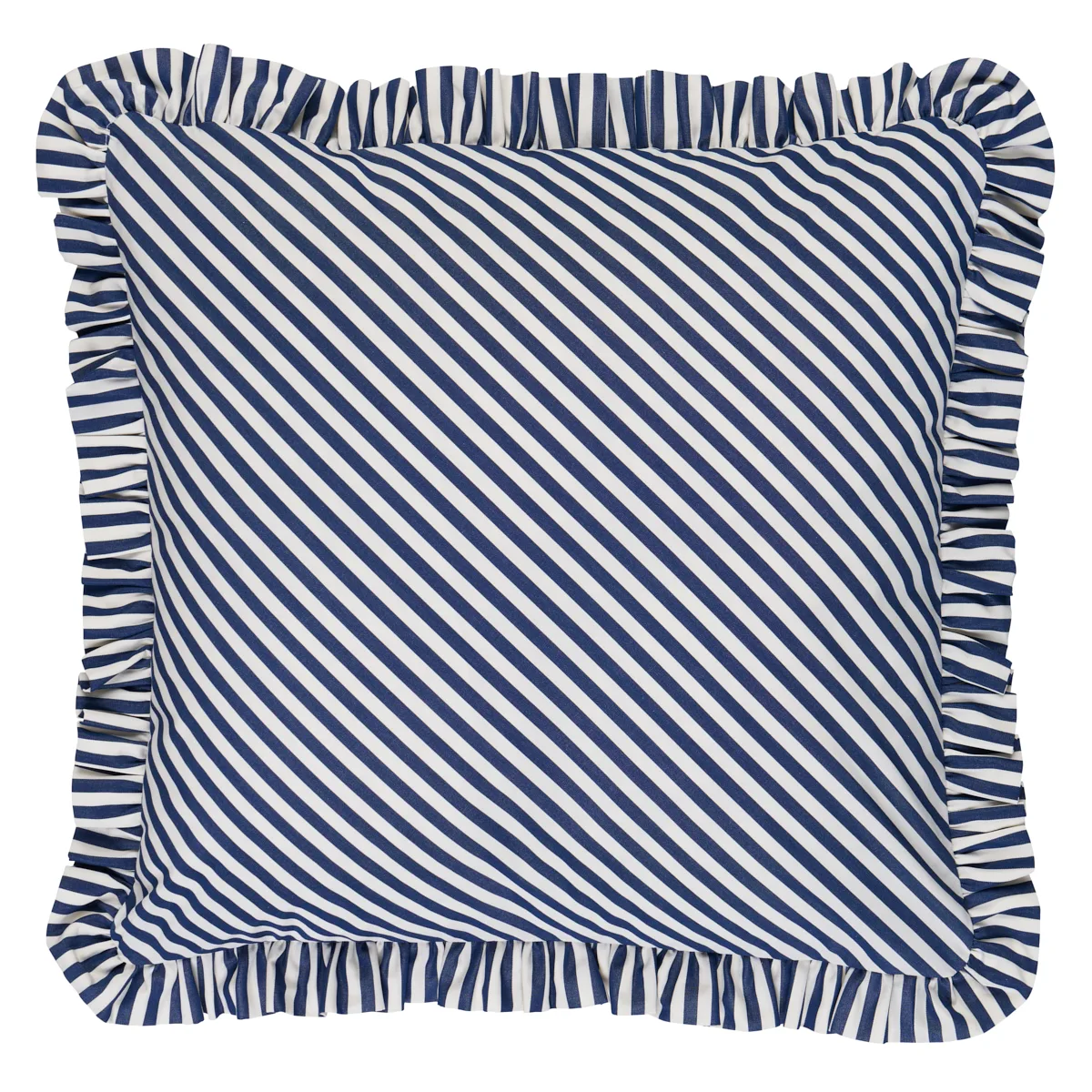 Schumacher Brigitte Stripe Pillow in Navy