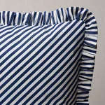 Brigitte Stripe Pillow - Navy Schumacher Brigitte Stripe Pillow in Navy