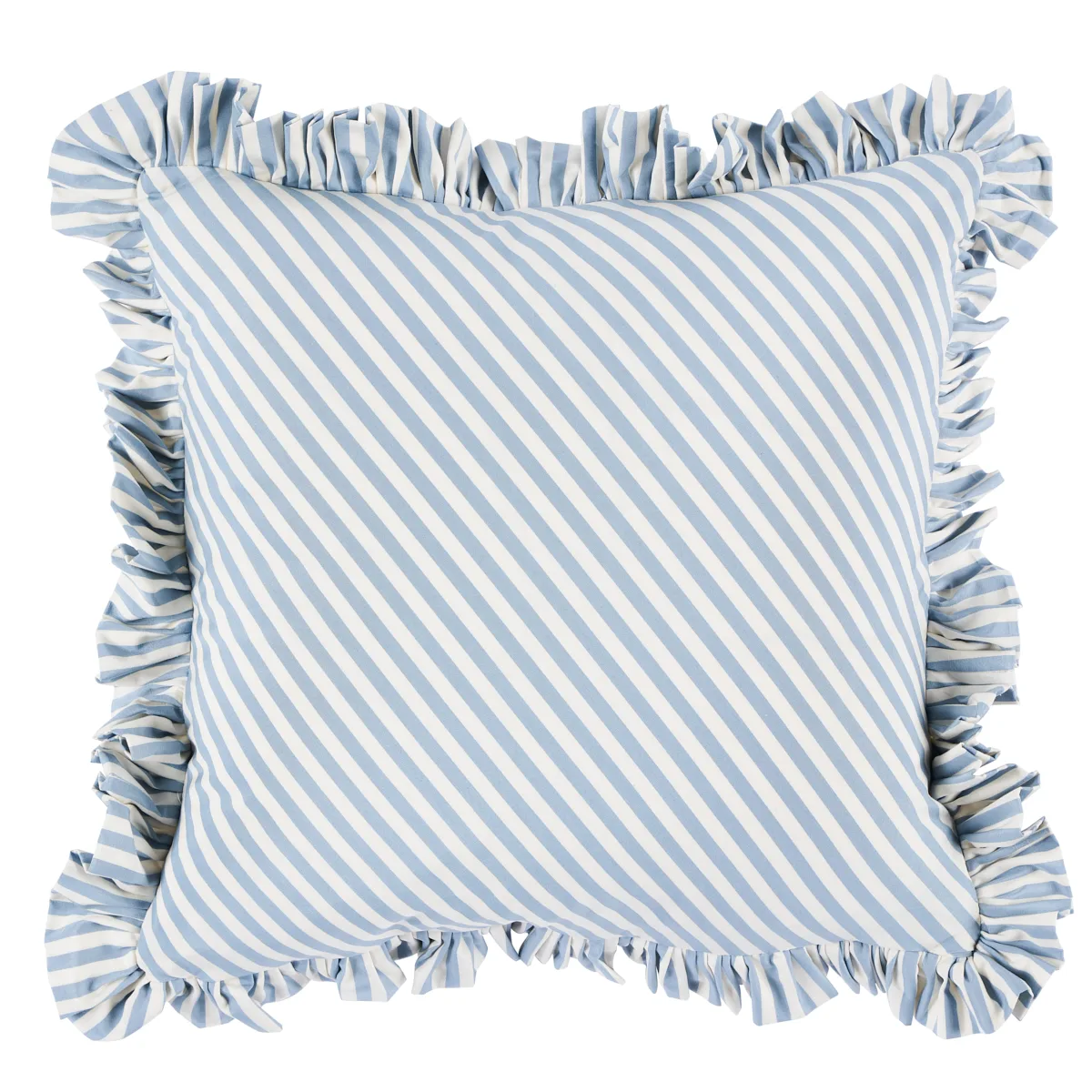 Schumacher Brigitte Stripe Pillow in Sky