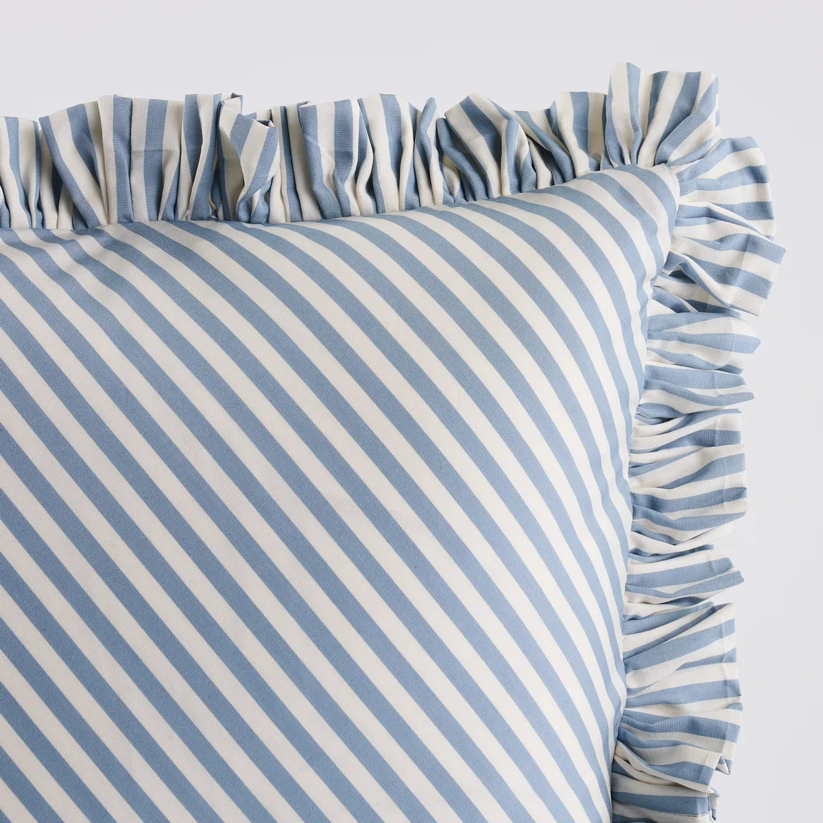 Schumacher Brigitte Stripe Pillow in Sky