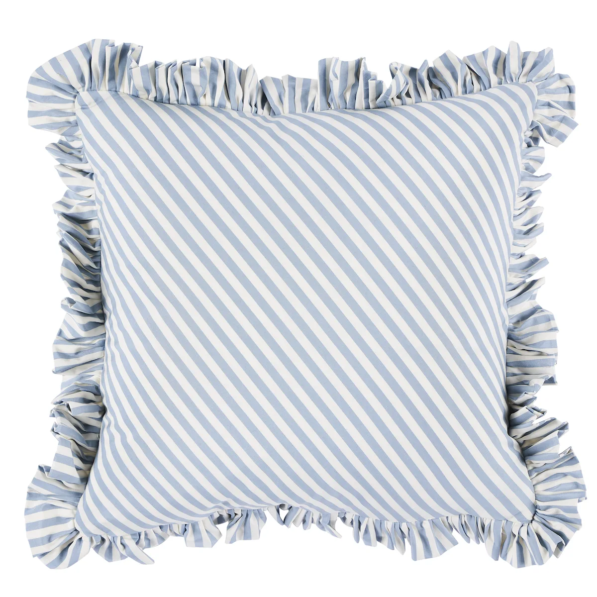 Schumacher Brigitte Stripe Pillow in Sky (SO7134506)