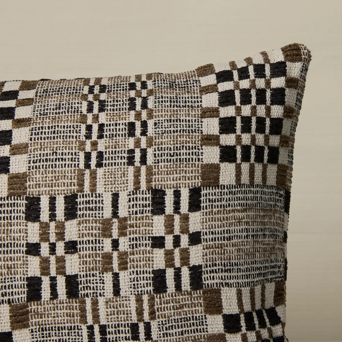 Schumacher Brimfield Pillow in Cinder