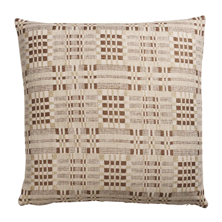 Schumacher Brimfield Pillow in Fawn