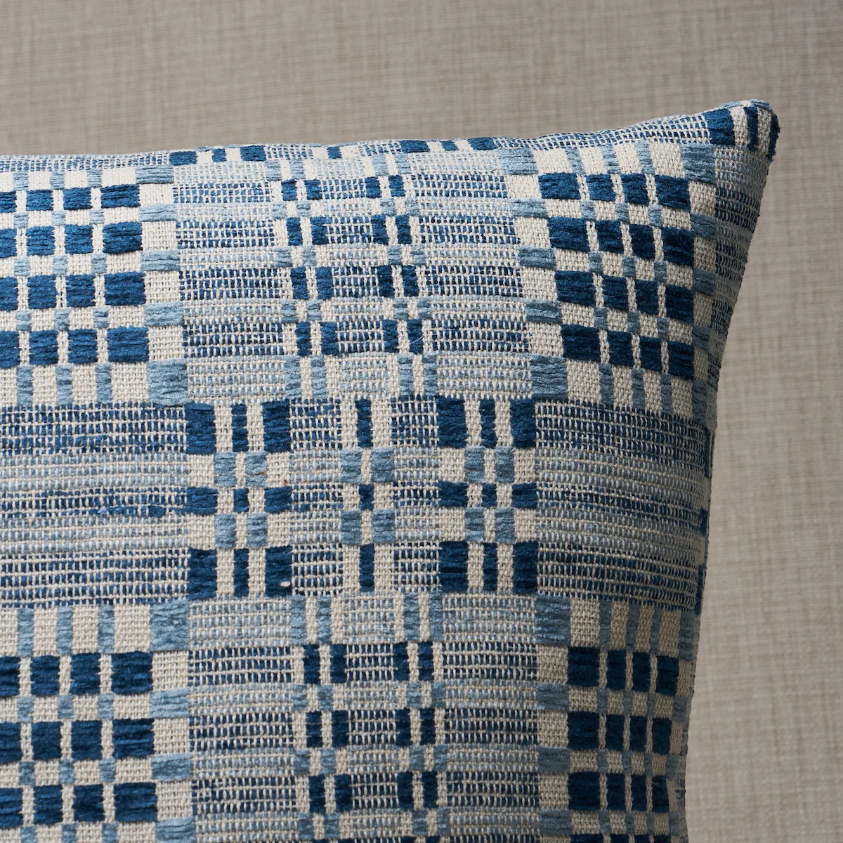 Schumacher Brimfield Pillow in Indigo