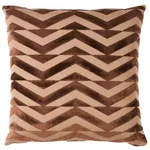 Broken Chevron Pillow - Brown on Camel Schumacher Broken Chevron Pillow in Brown on Camel
