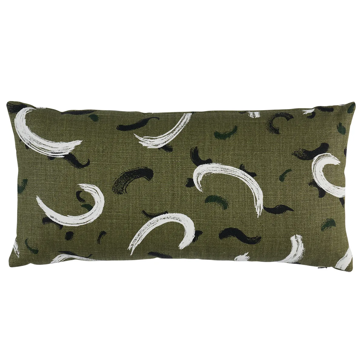 Schumacher Brushmark Pillow in Olive (SO18040218)