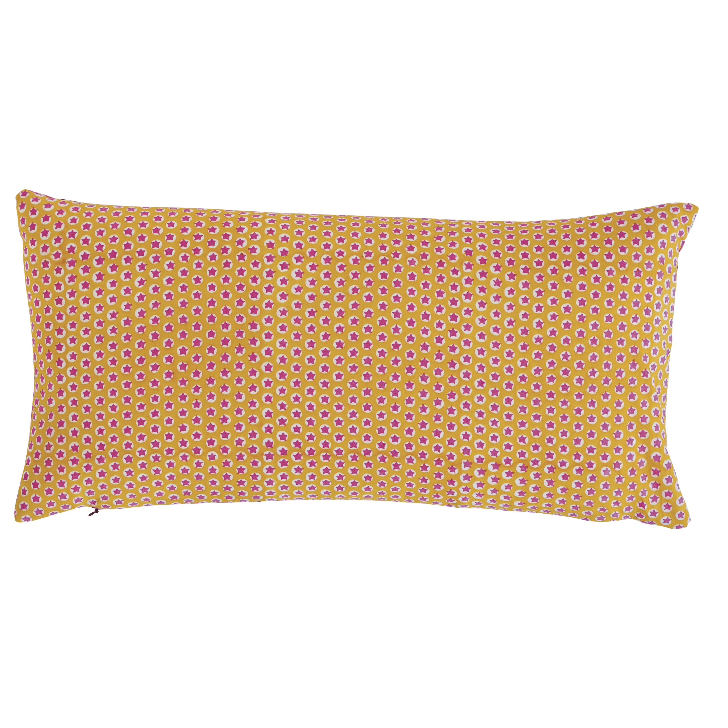 Buti & Tuk Tuk Pillow - Pink & Yellow Schumacher Buti & Tuk Tuk Pillow in Pink & Yellow
