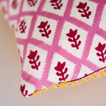 Buti & Tuk Tuk Pillow - Pink & Yellow Schumacher Buti & Tuk Tuk Pillow in Pink & Yellow