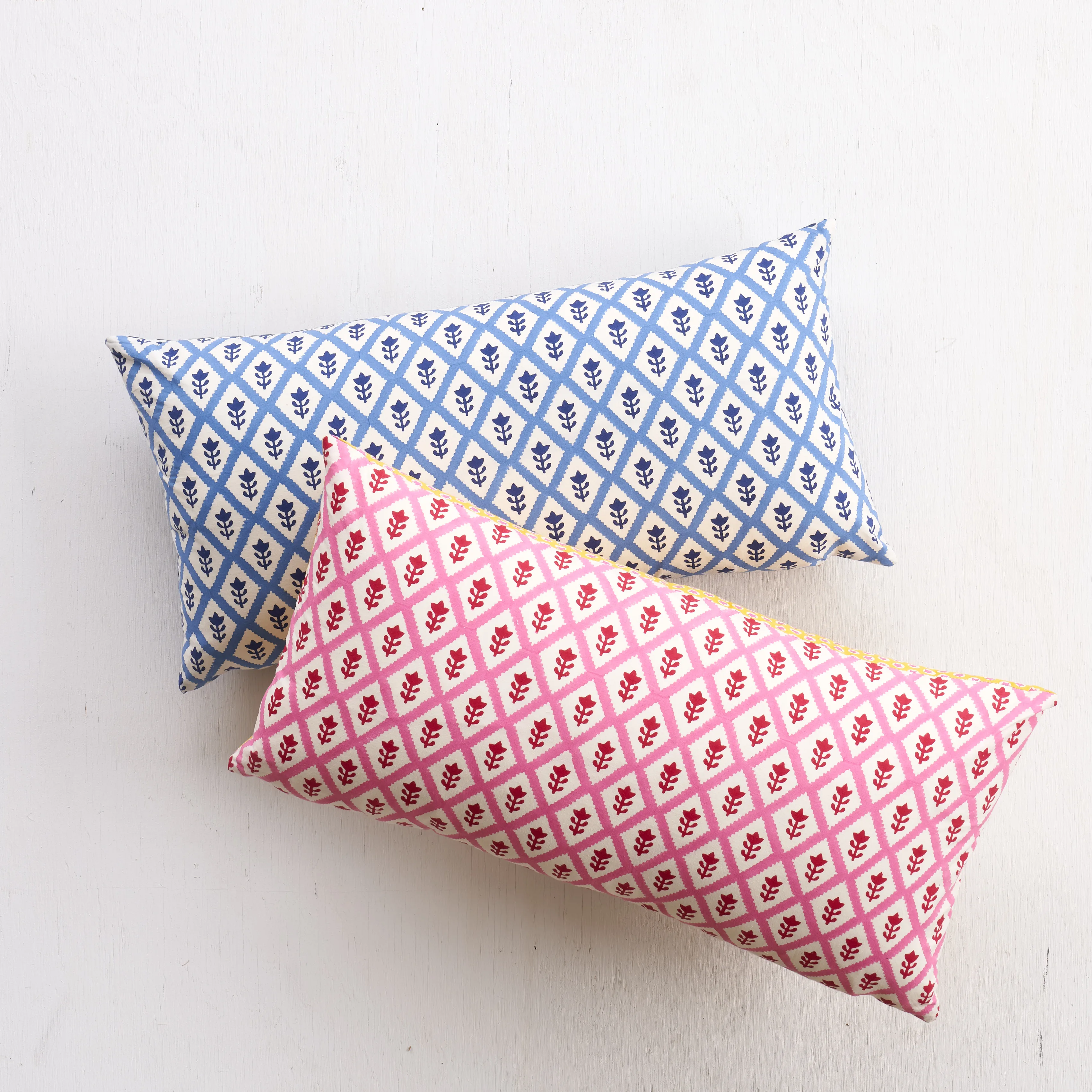 Buti & Tuk Tuk Pillow - Pink & Yellow Schumacher Buti & Tuk Tuk Pillow in Pink & Yellow
