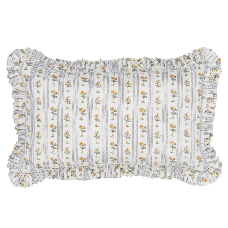 Schumacher Cabanon Stripe Pillow in Jaune (SO17596614)