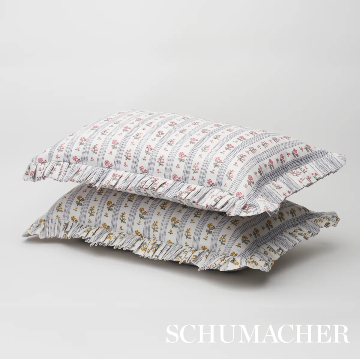 SO17596614 | Cabanon Stripe Pillow - Jaune Schumacher Cabanon Stripe Pillow in Jaune (SO17596614)
