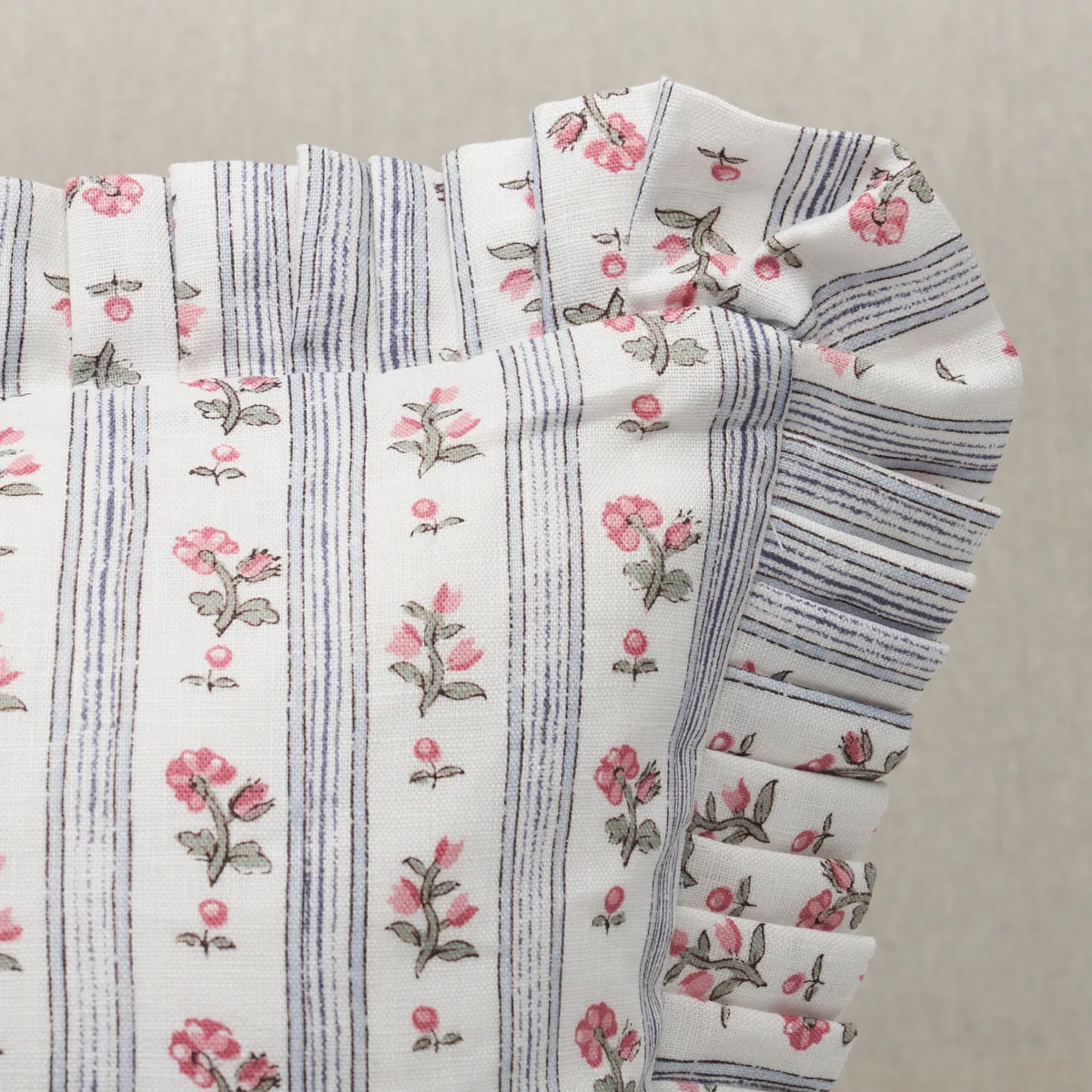 Schumacher Cabanon Stripe Pillow in Rose (SO17596514)